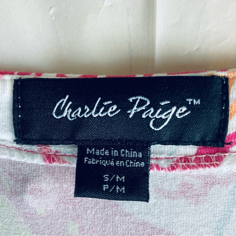 Charlie Paige Dress Ocean Fidh Coral Size S/M - Picture 9 of 9
